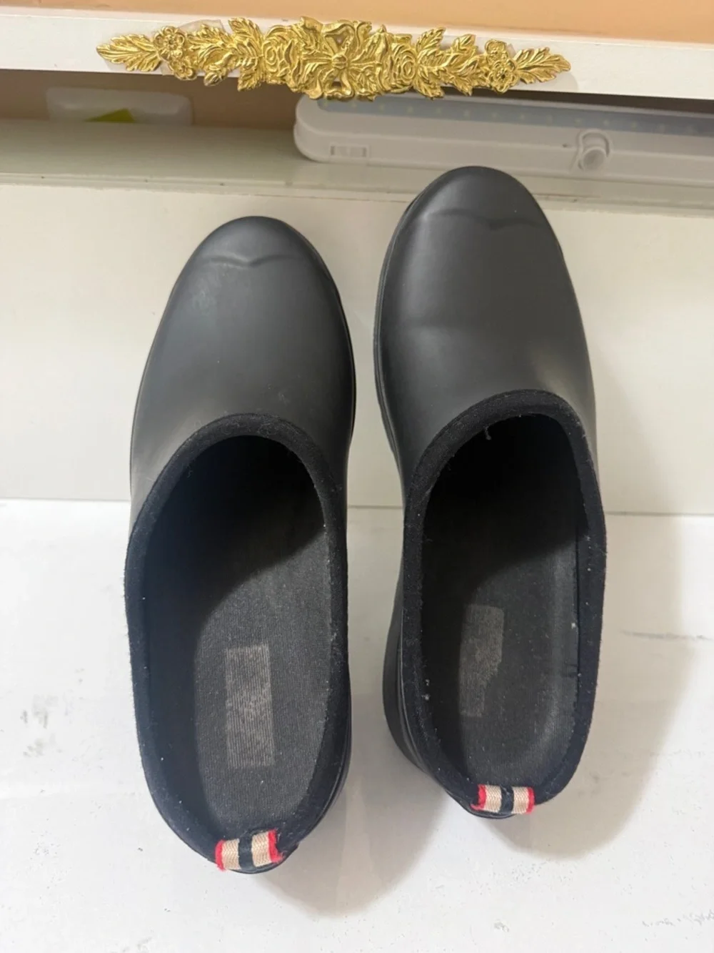 Hunter Men's Black Slip-On Clog